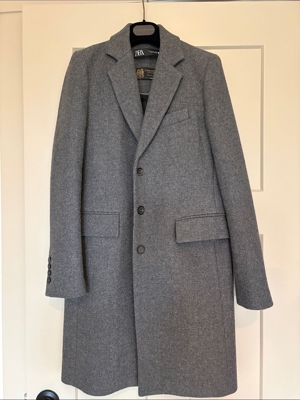 ZARA Women’s Grey Wool-Blend Pea Coat- Like NEW condition. Size S